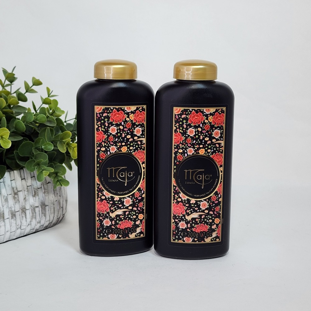 Maja Perfumed Talcum Powder Floral & Fresh 7 oz (200g) - Lot of 2